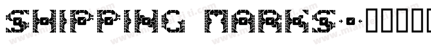 shipping Marks字体转换